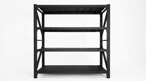 2m Medium Duty Steel Shelving Unit (Black)